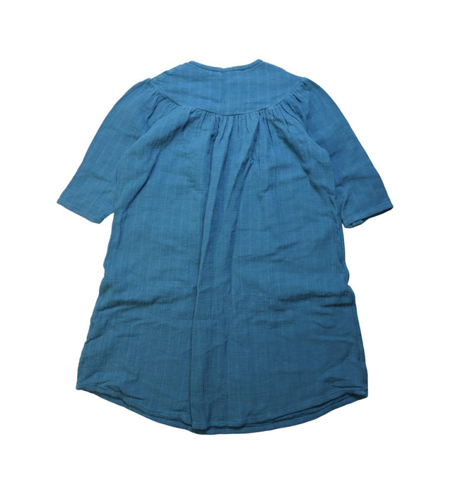 A Blue Long Sleeve Dresses from Carlota Barnabe in size 4T for girl. (Back View)