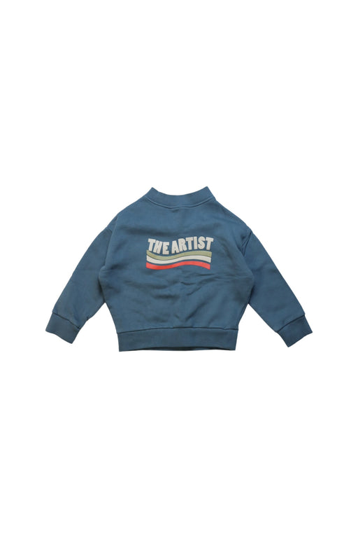 A Blue Crewneck Sweatshirts from Marlot Paris in size 2T for neutral. (Front View)