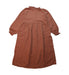 A Brown Long Sleeve Dresses from Marlot Paris in size 6T for girl. (Back View)