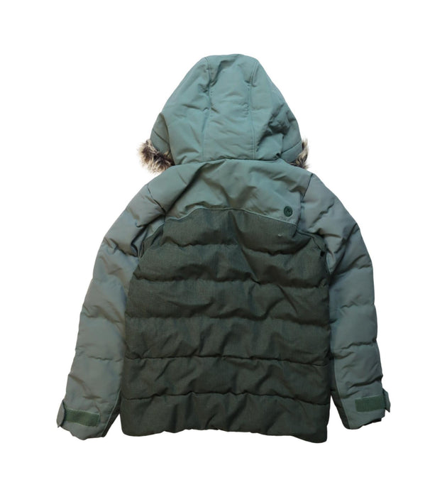 A Green Puffer/Quilted Jackets from Marmot in size 8Y for neutral. (Back View)