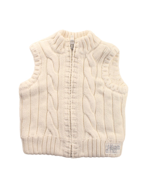 A White Sweater Vests from Tommy Hilfiger in size 3T for girl. (Front View)