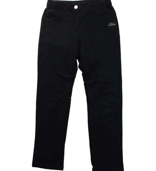 A Black Sweatpants from Daks in size 6T for girl. (Front View)