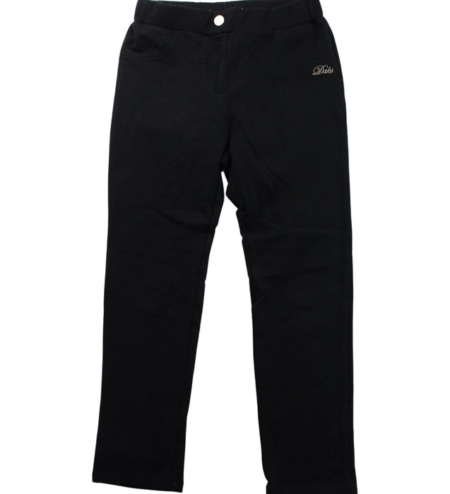 A Black Sweatpants from Daks in size 6T for girl. (Front View)