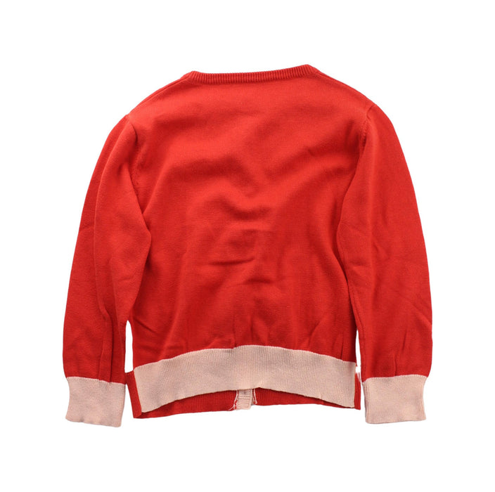 A Red Cardigans from Stella McCartney in size 5T for girl. (Back View)