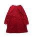 A Red Long Sleeve Dresses from Gusella in size 6T for girl. (Back View)