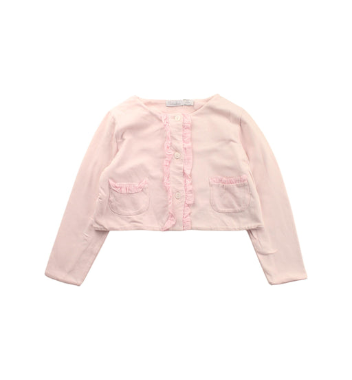 A Pink Cardigans from Patachou in size 4T for girl. (Front View)