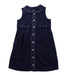 A Blue Sleeveless Dresses from Chickeeduck in size 5T for girl. (Front View)