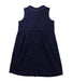 A Blue Sleeveless Dresses from Chickeeduck in size 5T for girl. (Back View)