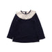 A Blue Long Sleeve Tops from Gusella in size 6T for girl. (Front View)