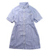 A Blue Short Sleeve Dresses from little Mo & Co. in size 5T for girl. (Front View)
