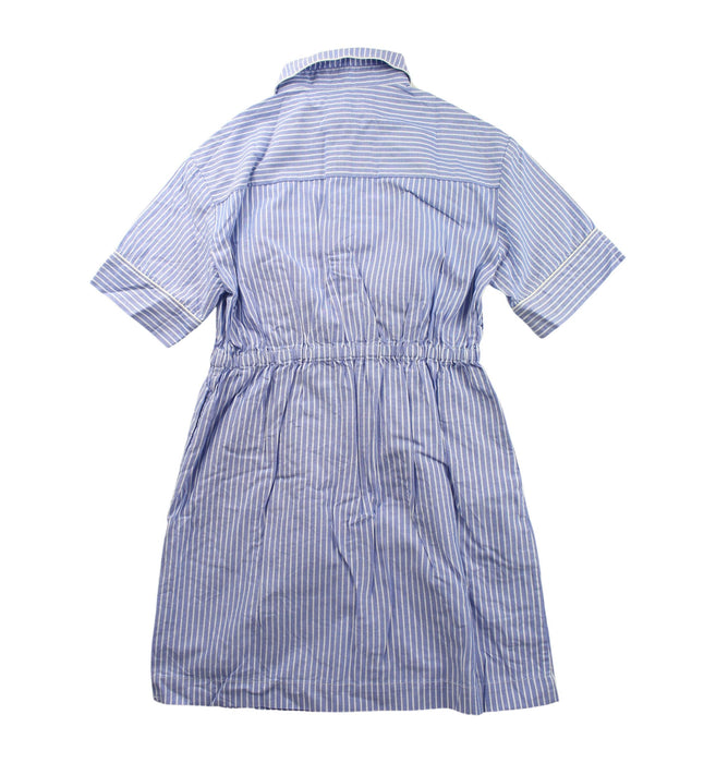 A Blue Short Sleeve Dresses from little Mo & Co. in size 5T for girl. (Back View)