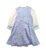 A Blue Long Sleeve Dresses from David Charles in size 4T for girl. (Back View)