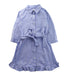 A Blue Long Sleeve Dresses from Milly Minis in size 5T for girl. (Front View)