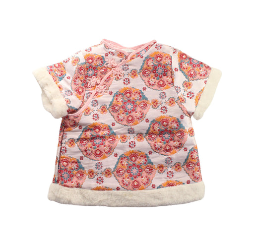 A White Short Sleeve Tops from Mides in size 3T for girl. (Front View)