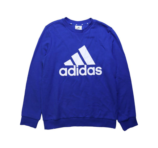 A Blue Crewneck Sweatshirts from Adidas in size 11Y for neutral. (Front View)