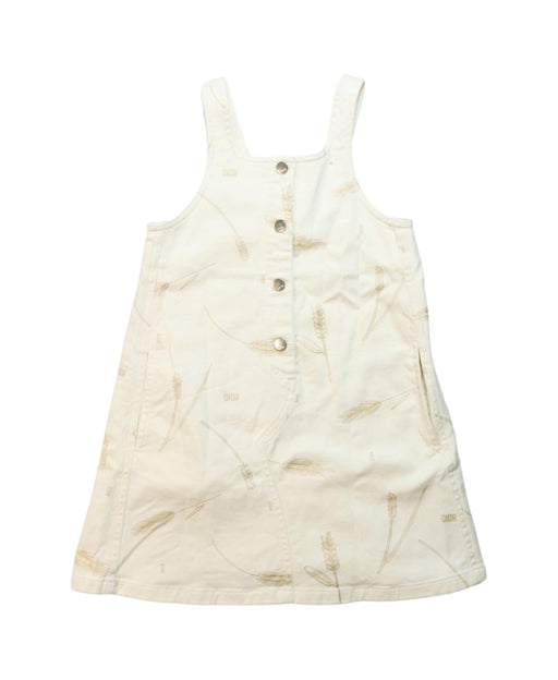 A Beige Sleeveless Dresses from Dior in size 6T for girl. (Front View)