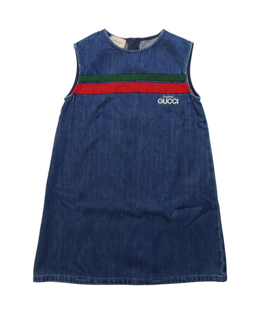 A Multicolour Sleeveless Dresses from Gucci in size 6T for girl. (Front View)