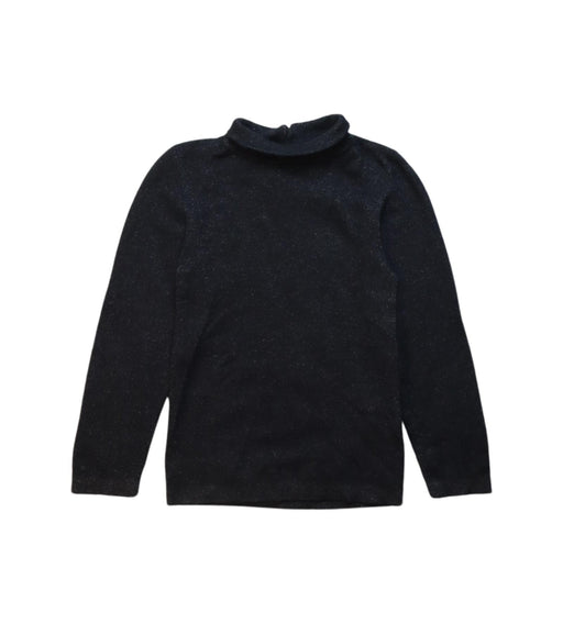 A Black Long Sleeve Tops from Brunello Cucinelli in size 4T for girl. (Front View)
