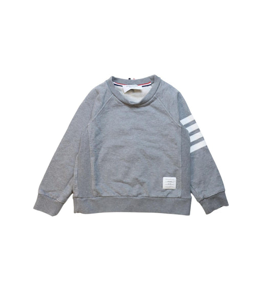A Grey Crewneck Sweatshirts from Thom Browne in size 8Y for neutral. (Front View)