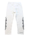 A White Sweatpants from Chrome Hearts in size 8Y for boy. (Back View)