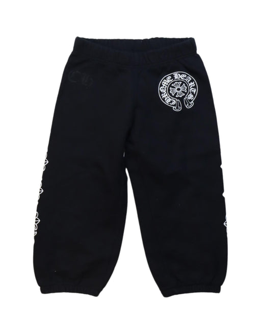 A Black Sweatpants from Chrome Hearts in size 4T for boy. (Front View)