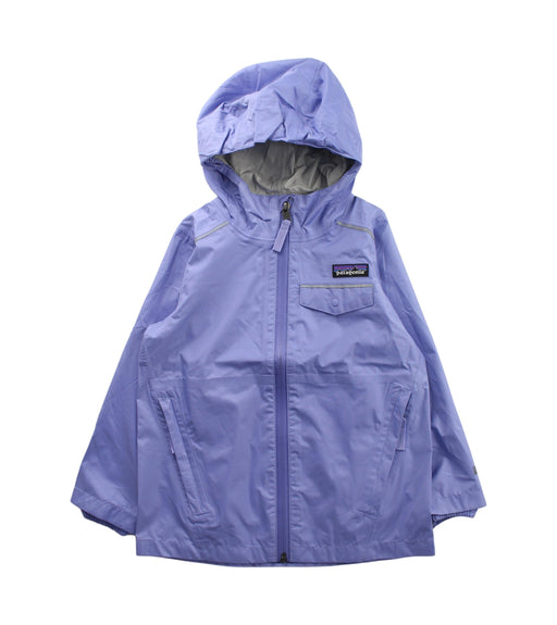 A Purple Lightweight Jackets from Patagonia in size 3T for girl. (Front View)