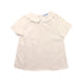 A White Short Sleeve Dresses from Jacadi in size 5T for girl. (Front View)