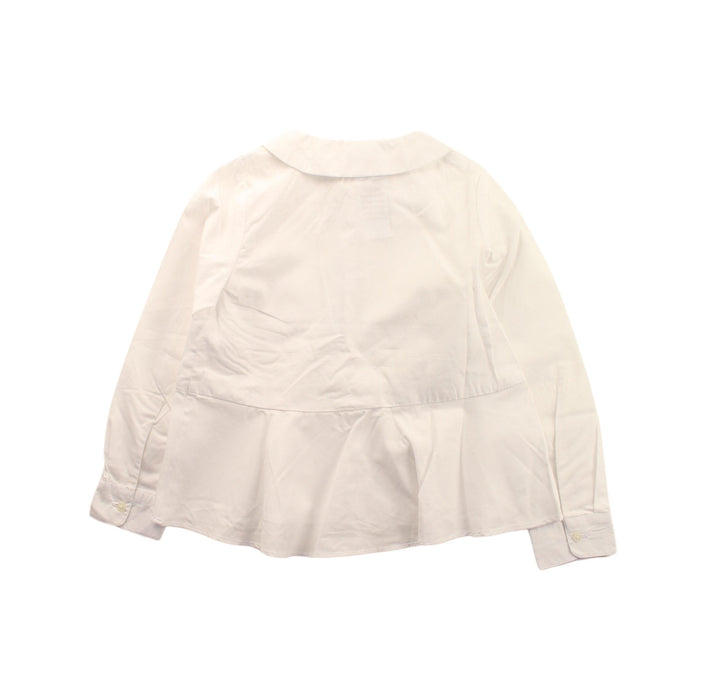 A White Long Sleeve Tops from Jacadi in size 5T for girl. (Back View)