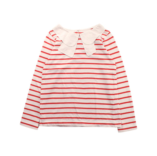 A Red Long Sleeve Tops from Jacadi in size 6T for girl. (Front View)