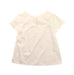 A White Short Sleeve Dresses from Jacadi in size 4T for girl. (Back View)