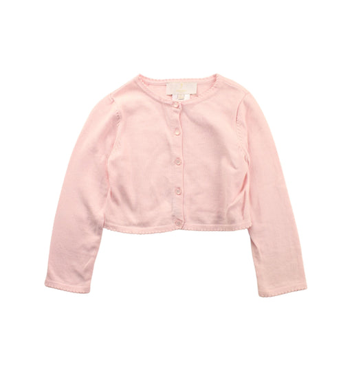 A Pink Cardigans from Jacadi in size 4T for girl. (Front View)
