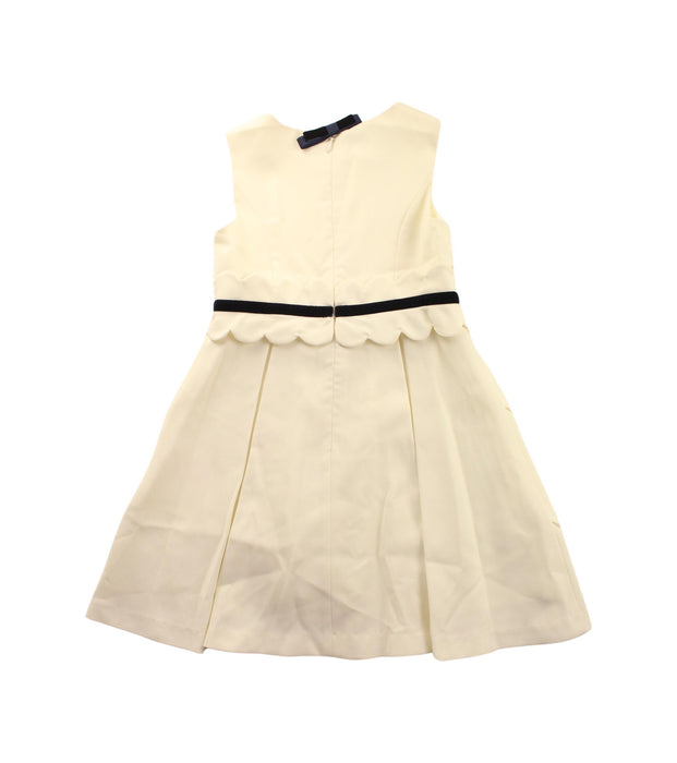 A Ivory Sleeveless Dresses from Nicholas & Bears in size 4T for girl. (Back View)