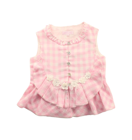 A Pink Sleeveless Dresses from Nicholas & Bears in size 4T for girl. (Front View)