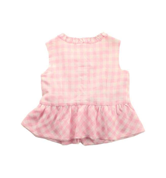 A Pink Sleeveless Dresses from Nicholas & Bears in size 4T for girl. (Back View)