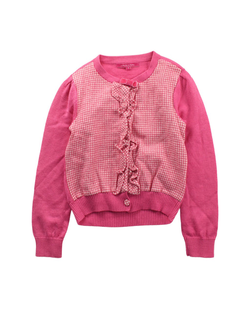 A Pink Cardigans from Nicholas & Bears in size 4T for girl. (Front View)