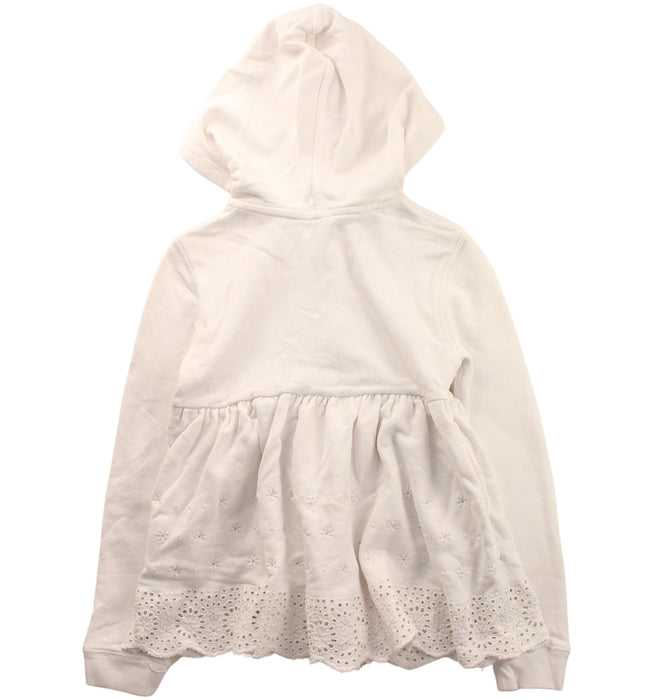 A White Zippered Sweatshirts from Polo Ralph Lauren in size 6T for girl. (Back View)