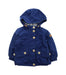 A Blue Lightweight Jackets from Aigle in size 4T for boy. (Front View)