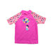 A Pink Rash Guards from Arena in size 4T for girl. (Front View)