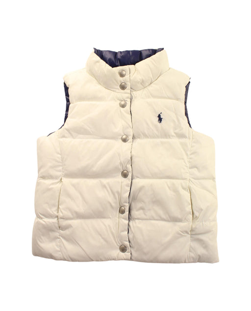 A Blue Outerwear Vests from Polo Ralph Lauren in size 4T for boy. (Front View)