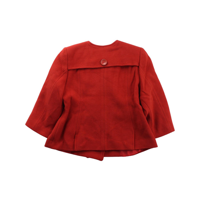 A Red Coats from Tutto Piccolo in size 2T for girl. (Back View)