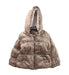 A Brown Puffer/Quilted Jackets from DKNY in size 3T for girl. (Front View)