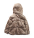 A Brown Puffer/Quilted Jackets from DKNY in size 3T for girl. (Back View)