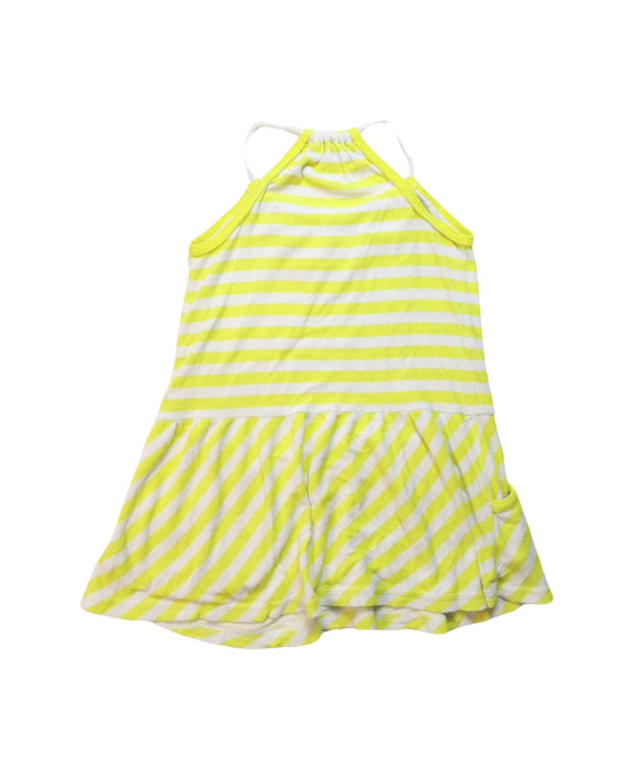 A Yellow Sleeveless Dresses from Juicy Couture in size 7Y for girl. (Back View)
