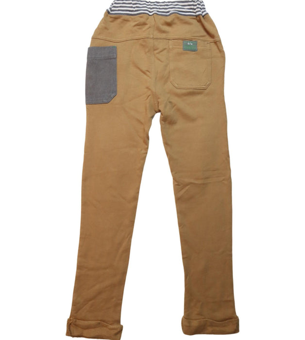 A Brown Casual Pants from Ragmart in size 5T for boy. (Back View)