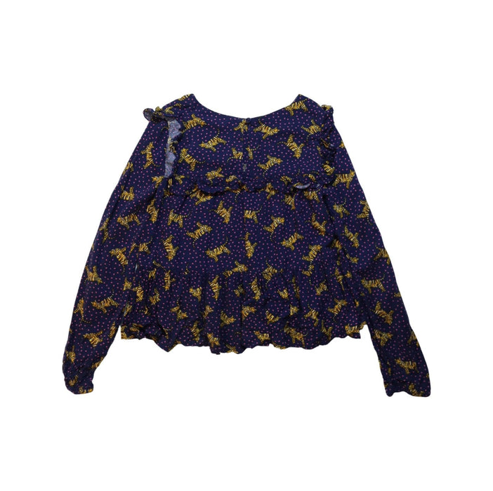 A Navy Long Sleeve Tops from Tucker & Tate in size 7Y for girl. (Back View)