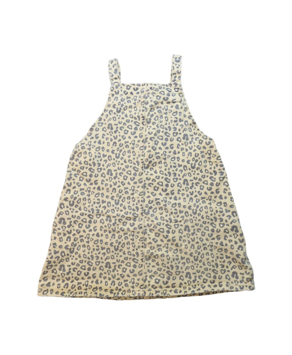 A Brown Overall Dresses from Seed in size 6T for girl. (Back View)