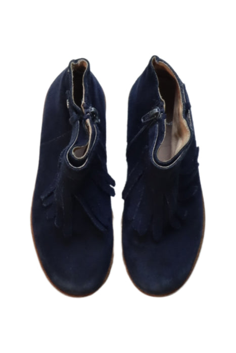 A Navy Casual Boots from Jacadi in size 6T for girl. (Back View)