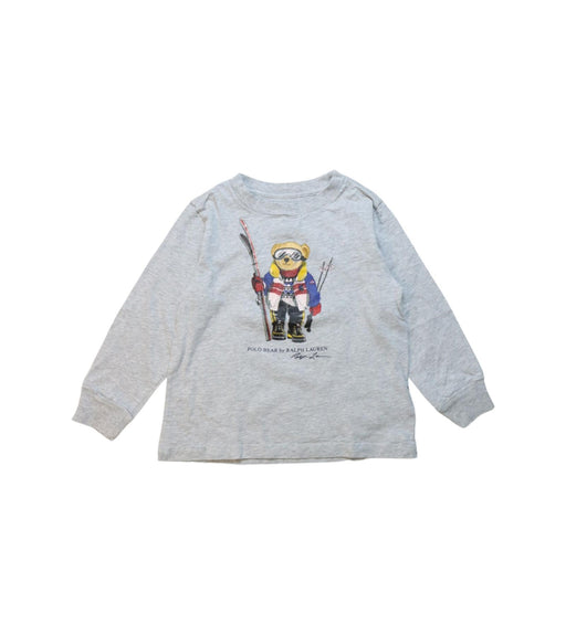 A Grey Crewneck Sweatshirts from Polo Ralph Lauren in size 3T for boy. (Front View)
