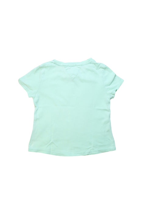 A Teal Short Sleeve T Shirts from Tommy Hilfiger in size 4T for girl. (Back View)
