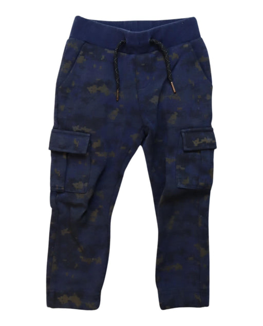 A Navy Sweatpants from IKKS in size 3T for boy. (Front View)